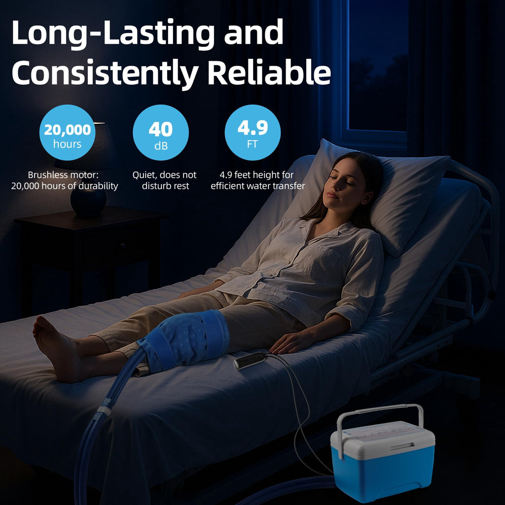 Suncall Cold Therapy Ice Machine with Compression and Timer - XL Universal Pad for Back Lumbar and Full Body Pain Relief