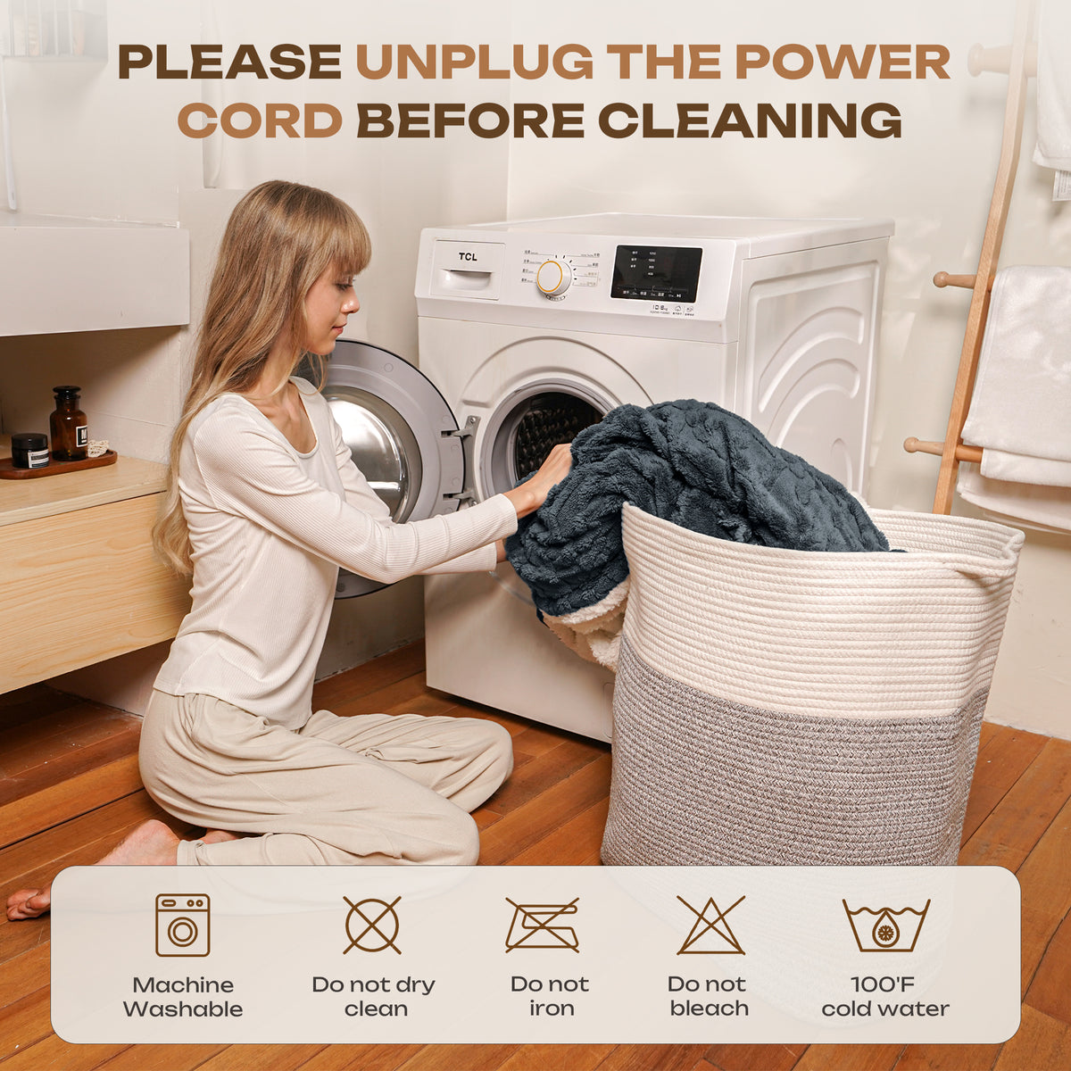 Suncall Electric Throw Blanket 50" x 60" – Thick Plush Jacquard Heated Blanket, 5 Heat Settings & 4 Timer Settings, Fast Heating, Machine Washable, Gray