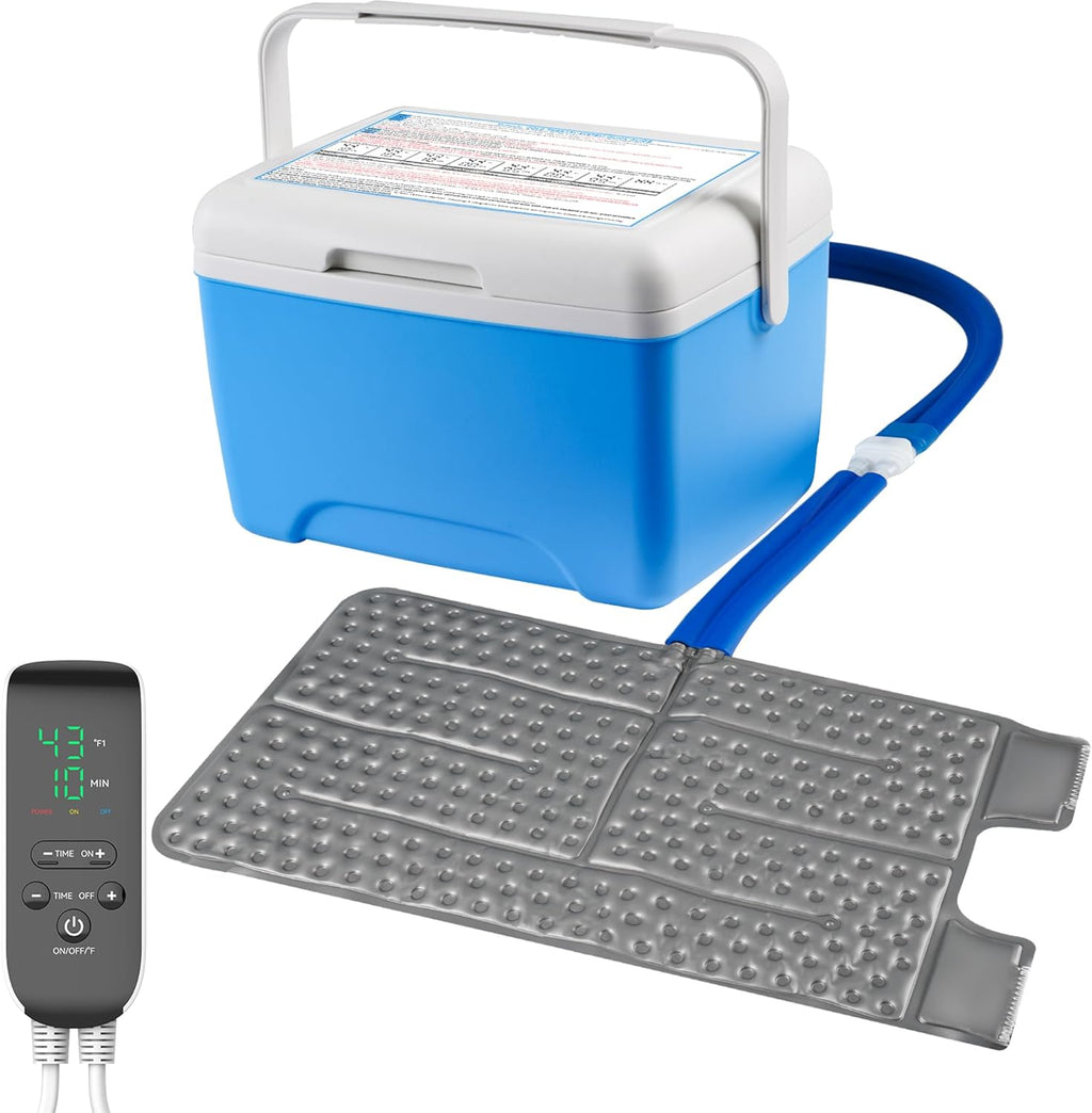 Suncall Cold Therapy Ice Machine with Compression and Timer - XL Universal Pad for Back Lumbar and Full Body Pain Relief