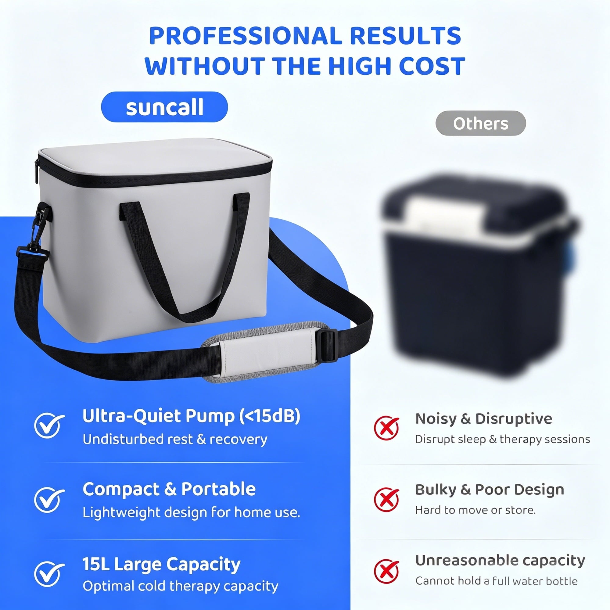 https://suncall.store › products › suncall-cold-therapy-machine-for-portable-quiet-pump-9-qt-ice-machine-system-with-timer-temp-control-multi-use-pad-for-knee-shoulder-waist-ankle-thigh