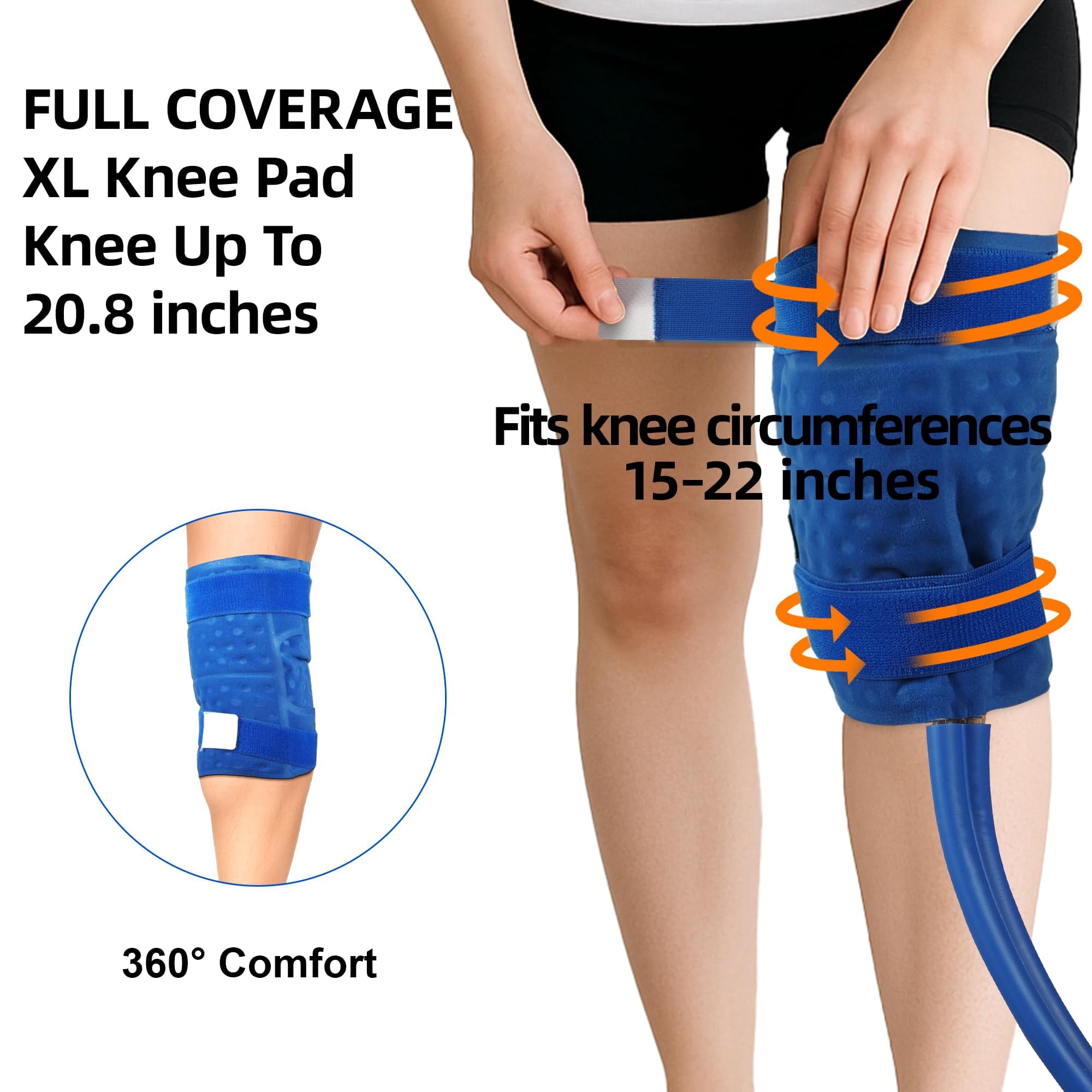 Suncall Cold Therapy Ice Machine with Compression and Timer - XL Universal Pad for Back Lumbar and Full Body Pain Relief